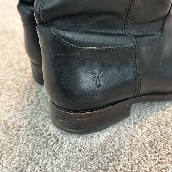 Frye Women’s Melissa Button Black Leather Boots - Picture 6 of 9